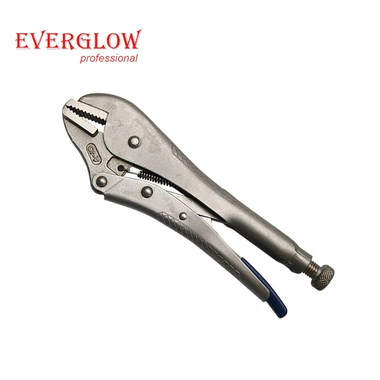 10 Inch High Quality Soft Plastic Handle Curved Jaw Locking Pliers