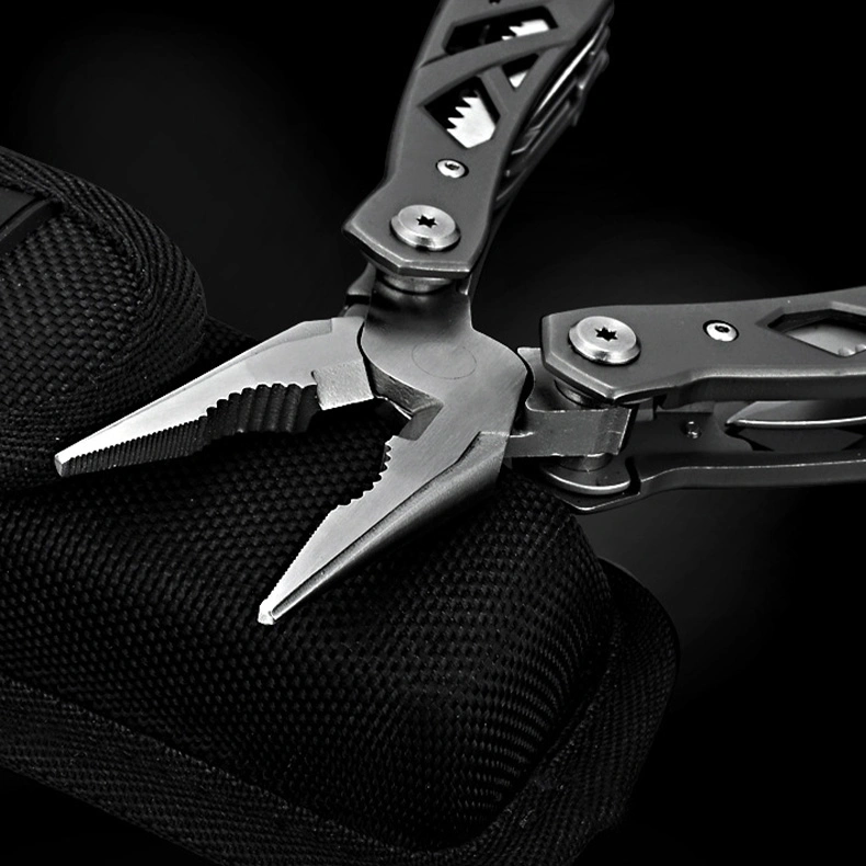 Hot Selling 12 In1 Stainless Steel Blade Outdoor Survival Rescue Pliers Camping Multitool Pliers with Safety Locking