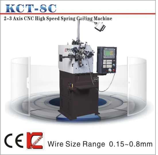 KCMCO-KCT-208 0,15–0,8 mm CNC-Hochgeschwindigkeits-Druckfederwickelmaschine