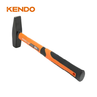 Kendo Hochleistungs-Ingenieurhämmer mit 500 g, tragbarer Mechanikerhammer aus Karbonstahl mit mechanischem Griff und Glasfaserstiel
