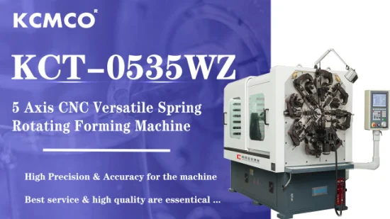 Monatliche Angebote KCMCO 5-Achsen-4,0-mm-CNC-Drahtformmaschine für die Spiralfederherstellungsmaschine KCT-0535WZ